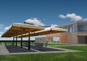 Solskydd parasol av PVC MD820P 800x2000