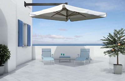 Solskydd parasol av PVC FL4P Ø400