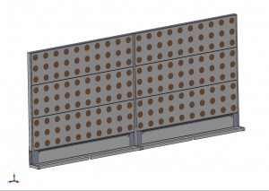 AXUT Design Grönvägg Ø80mm hål modul 2250x600