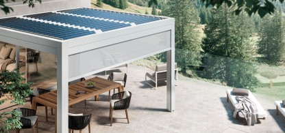 Solskydd Energipergola 