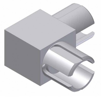 Styrenhet för aluminiumrör 90°,  Ø50mm