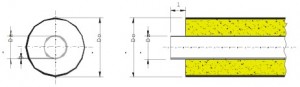 Kulvertslang isolerad Ø40 PN6 pris/m